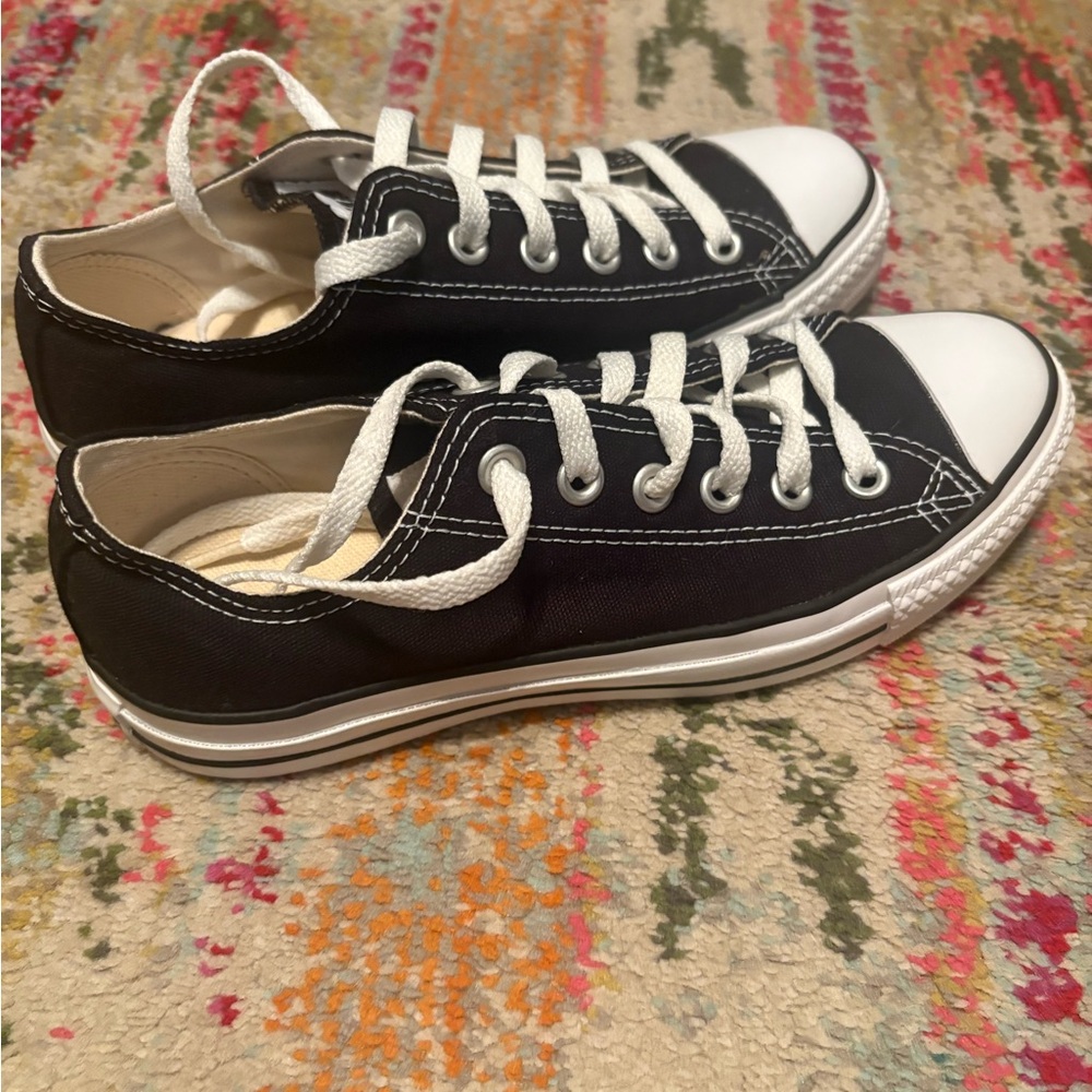 Converse Chuck Taylor all star canvas black womens size 7 - Picture 2 of 6
